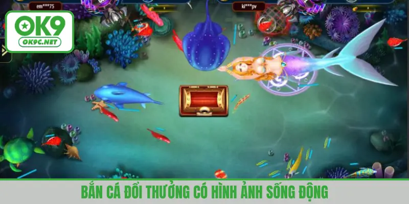 Bắn cá đổi thưởng có hình ảnh sống động
