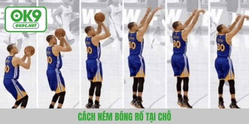 Cách ném bóng rổ tại chỗ đúng kỹ thuật