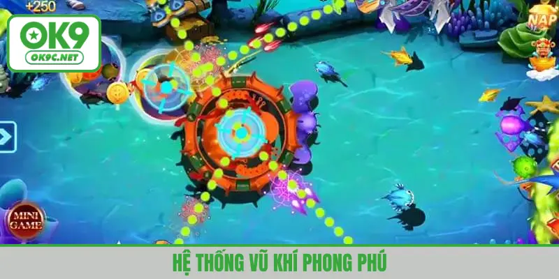 Hệ thống vũ khí phong phú cập nhật thường xuyên