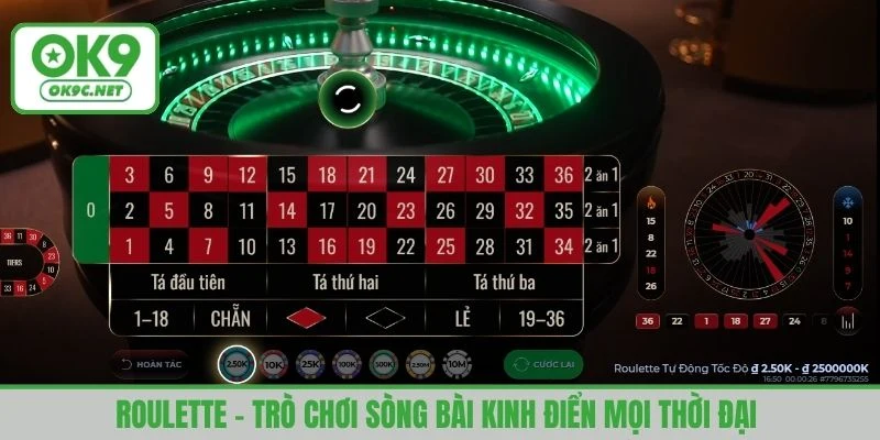 Roulette - trò chơi sòng bài kinh điển mọi thời đại 