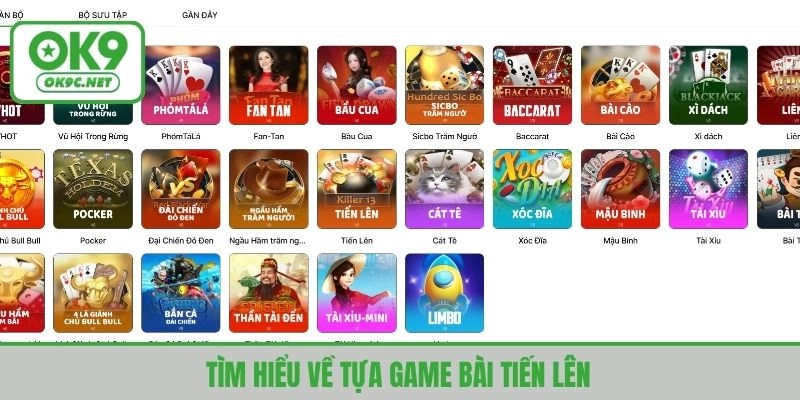 Tha hồ trải nghiệm tiến lên tại game bài OK9