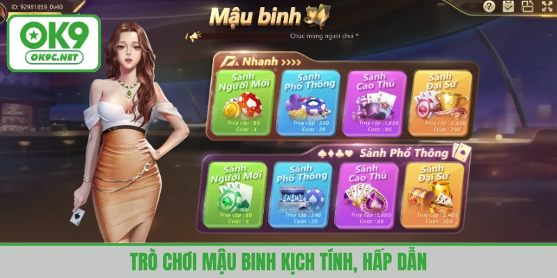 Trò chơi Mậu binh đầy chiến thuật được nhiều cược thủ yêu thích